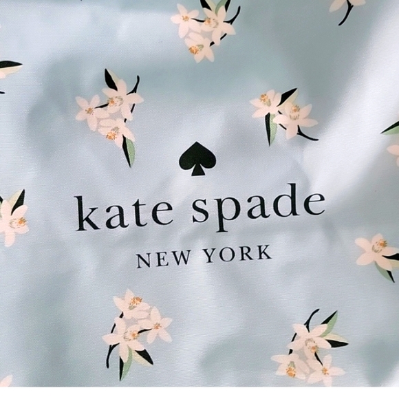 Kate Spade XL tote, Blue Floral - Picture 4 of 4